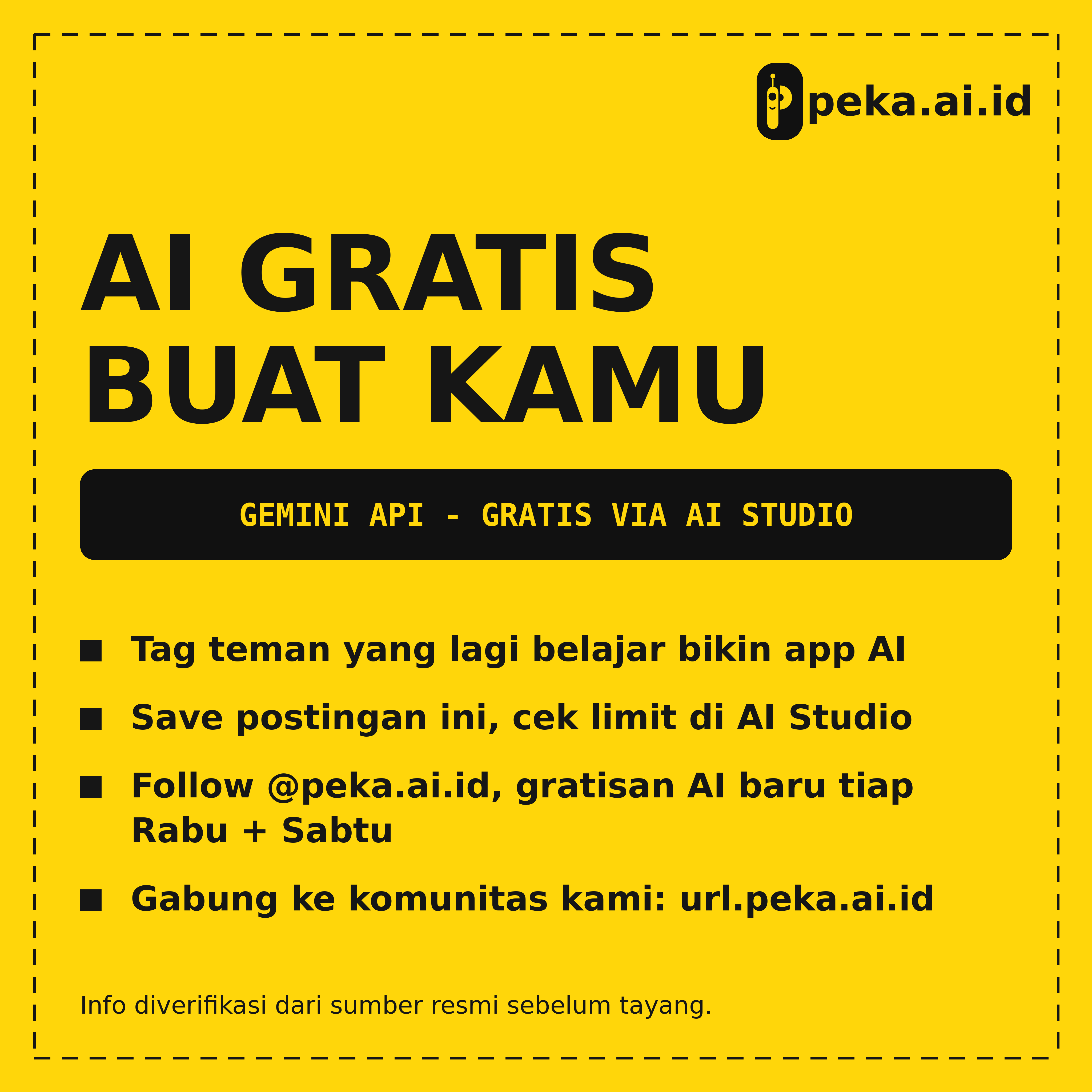 Gemini API Gratis via AI Studio, Tanpa Kartu Kredit