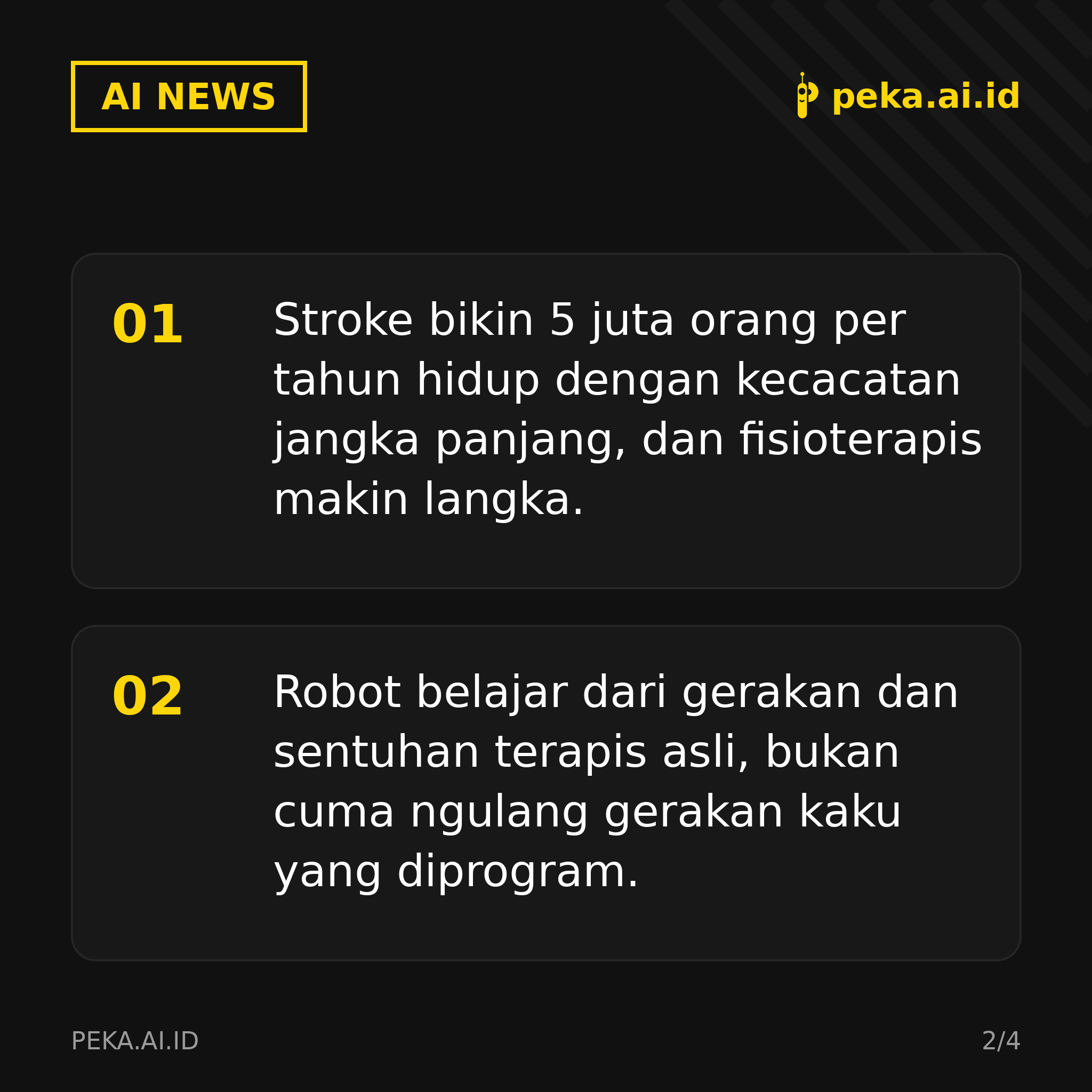 Robot AI Bantu Terapi Pasien Stroke, Tiru Tangan Fisioterapis