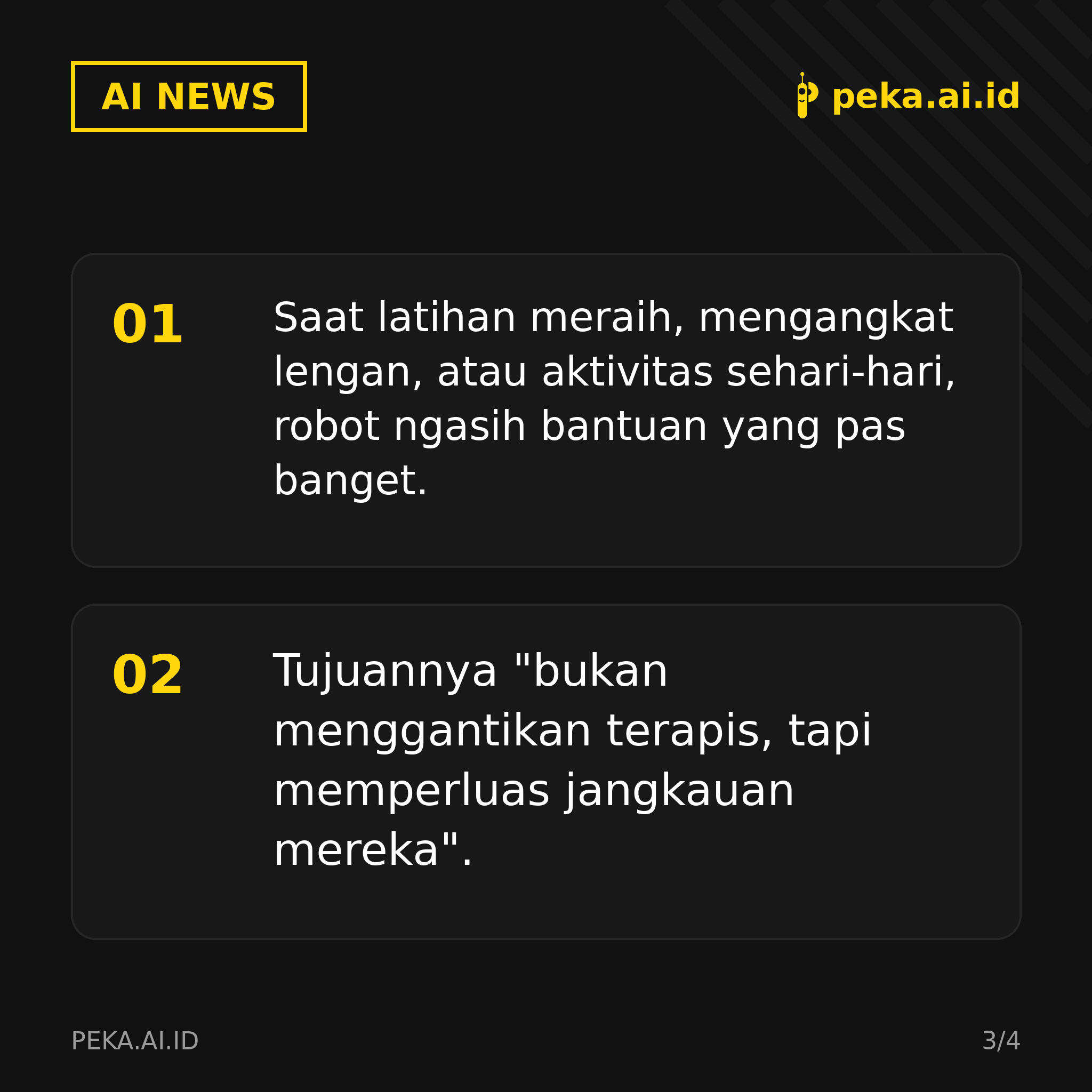 Robot AI Bantu Terapi Pasien Stroke, Tiru Tangan Fisioterapis