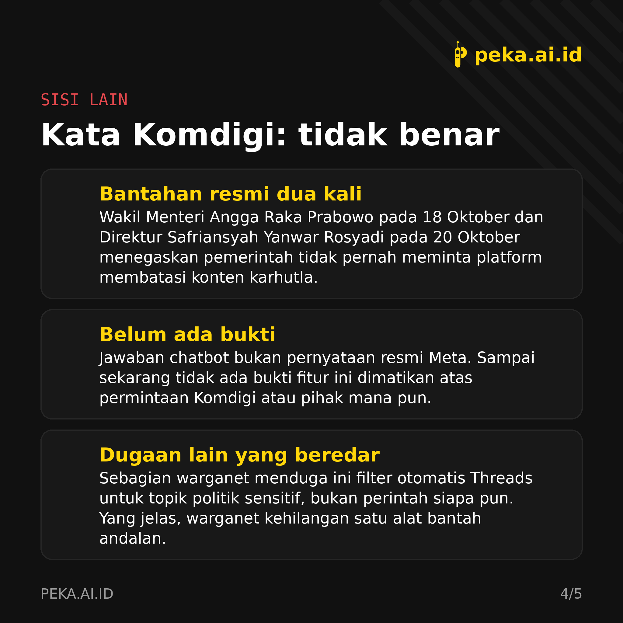 Biasanya Dipakai untuk Counter Buzzer, Kini Meta AI Diblokir di Threads