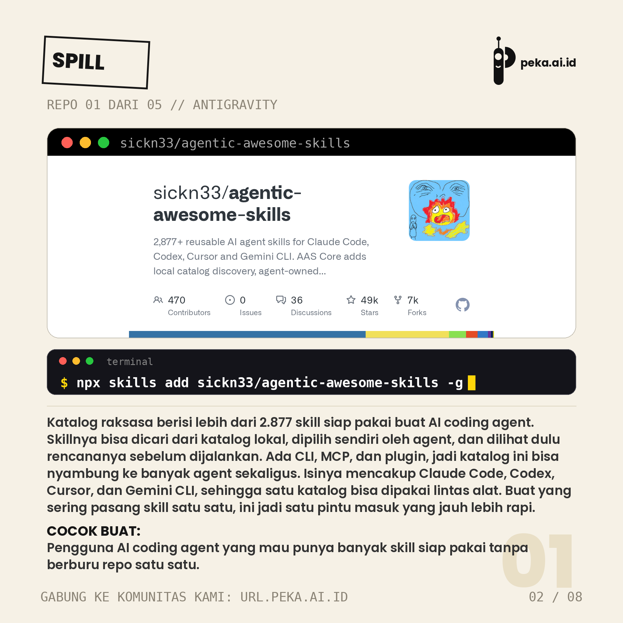 Spill Repo Skill Antigravity Edisi #09: Lima repo buat agent Antigravity makin tajam