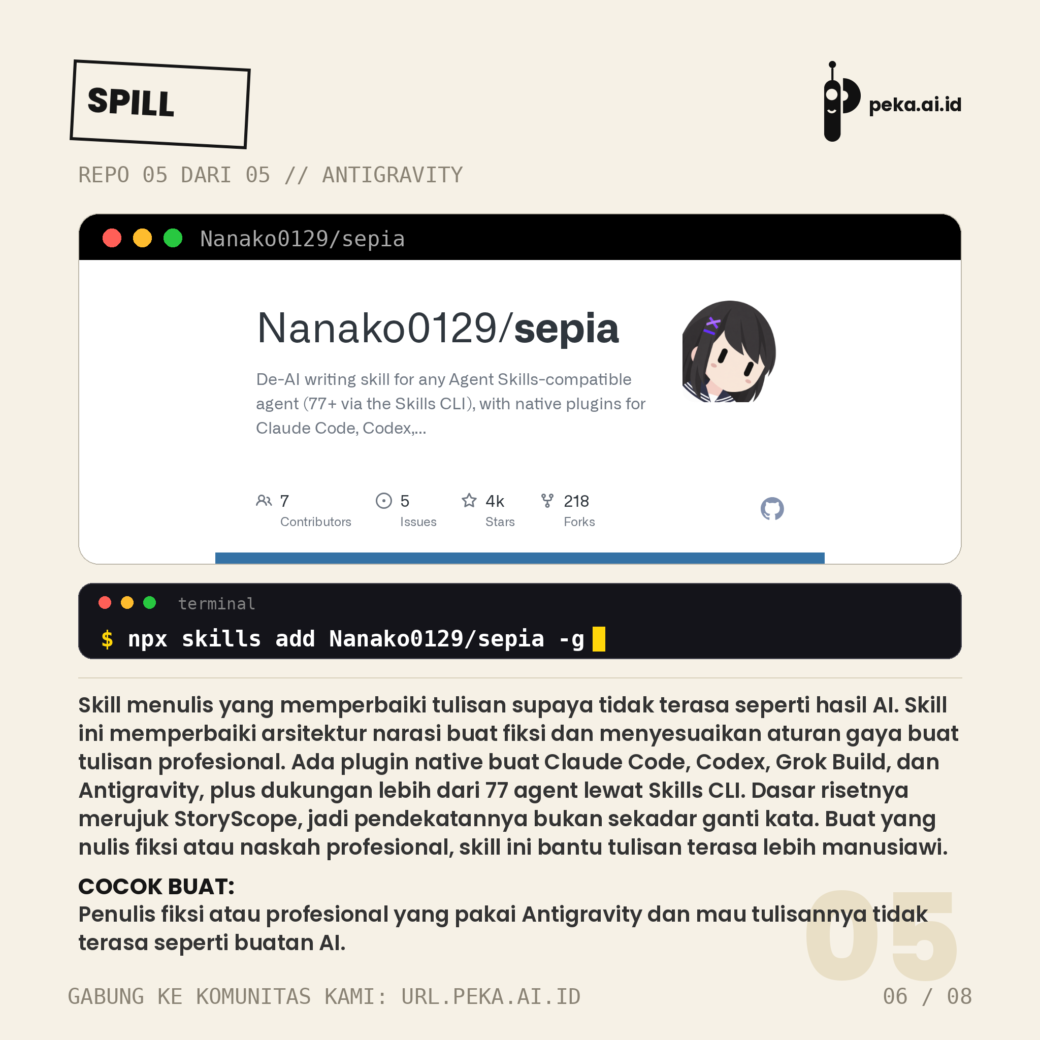 Spill Repo Skill Antigravity Edisi #09: Lima repo buat agent Antigravity makin tajam