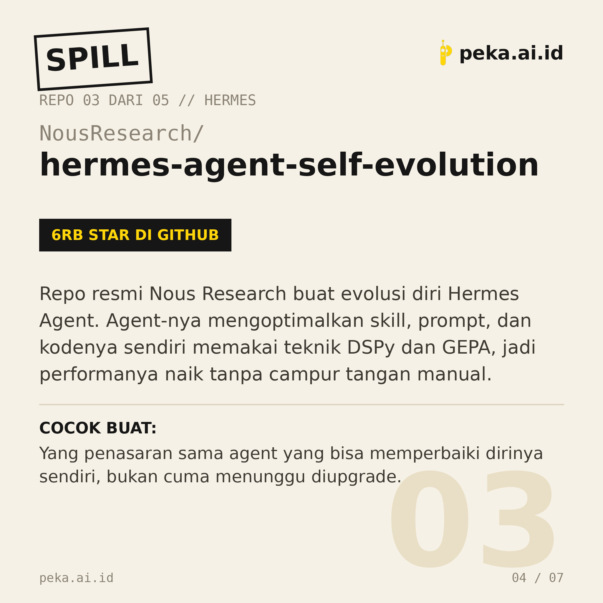 Spill Repo Skill Hermes Edisi #02: Lima repo GitHub buat bikin Hermes Agent makin pintar