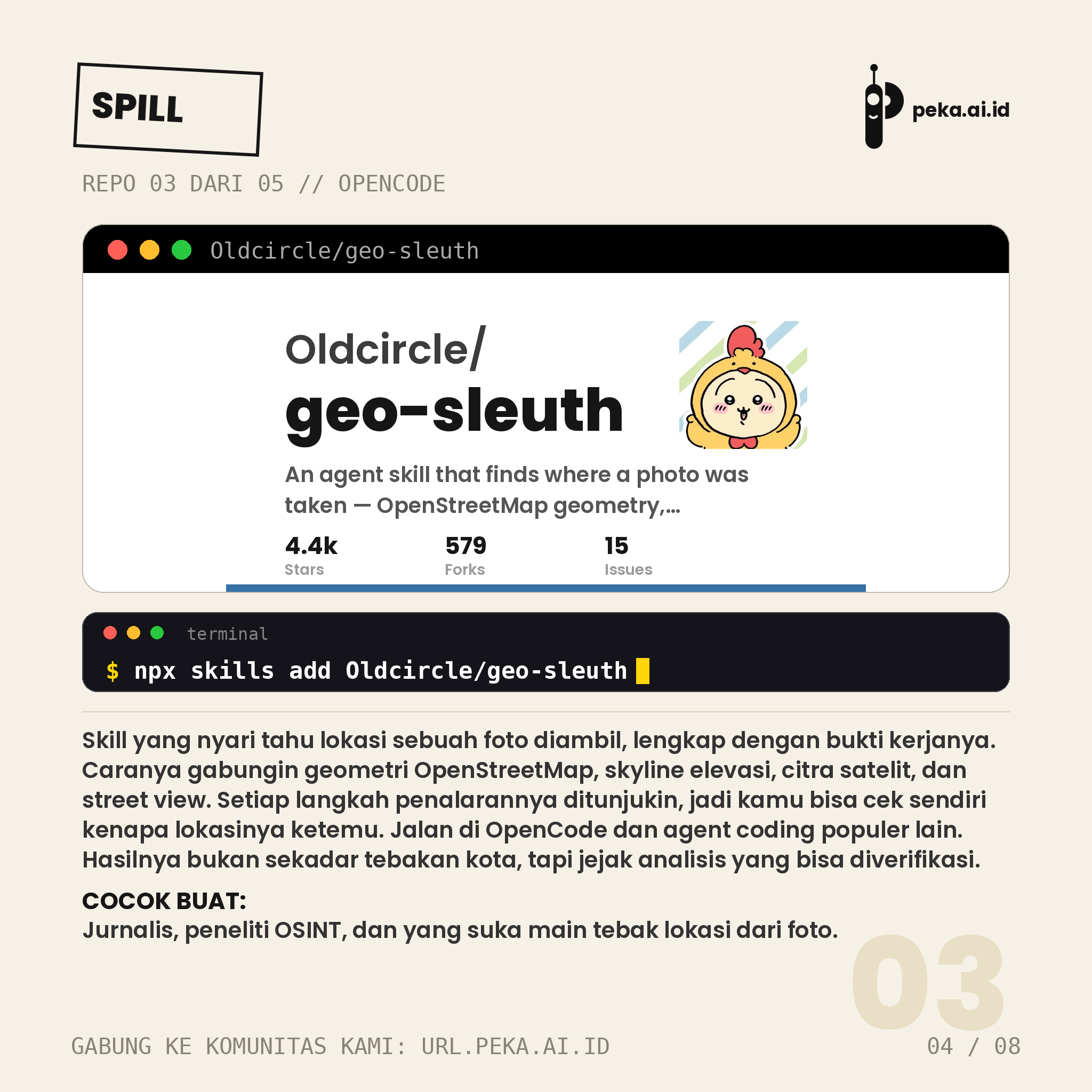 Spill Repo Skill OpenCode Edisi #08: Lima repo skill siap pakai buat OpenCode, dari editor HTML sampai memori agent