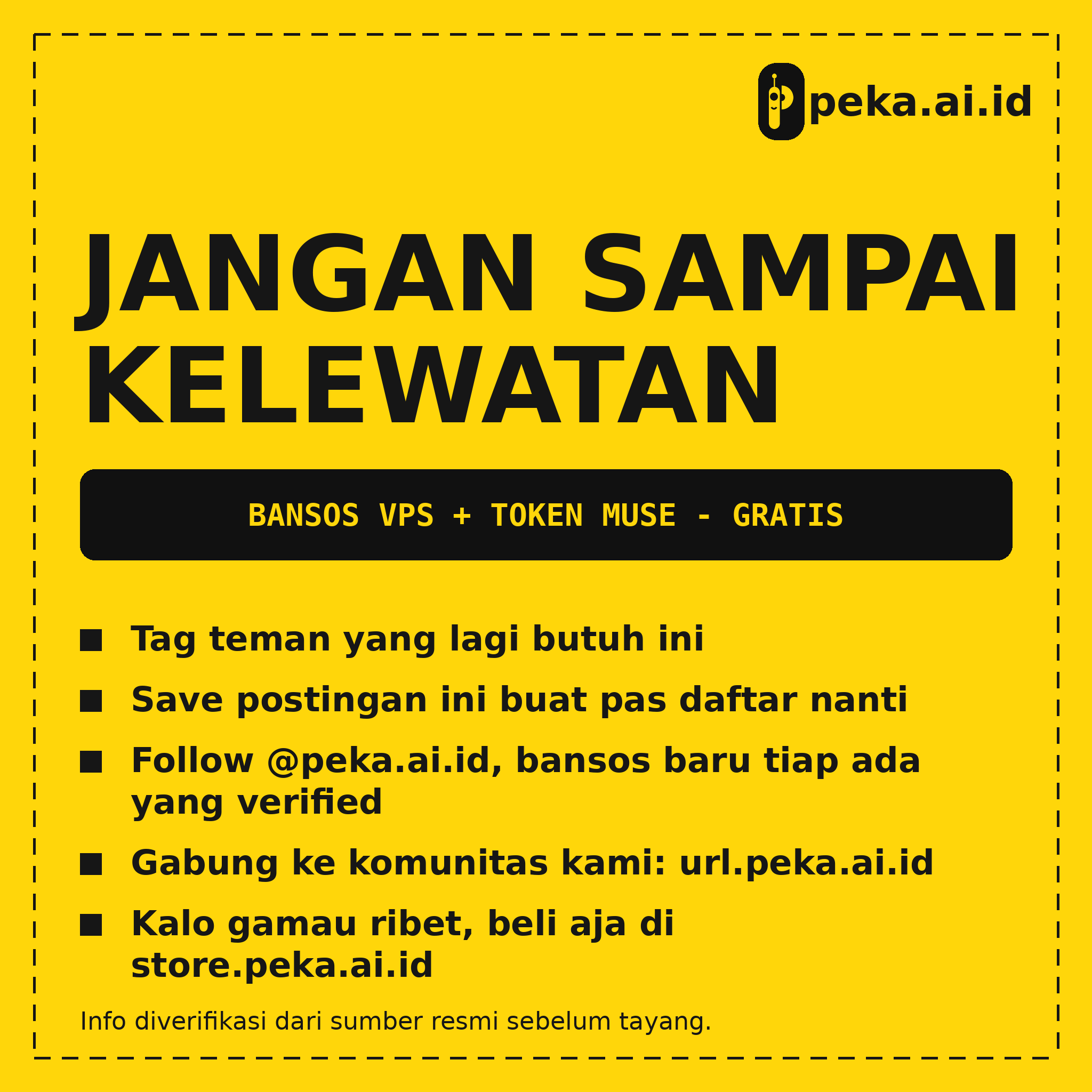 VPS Gratis 2 vCPU + Token Muse 1 Miliar, Masih Ada Slot